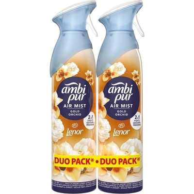 Ambi Pur Gold Orchid osvěžovač vzduchu sprej 2 × 185 ml