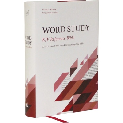KJV, Word Study Reference Bible, Hardcover, Red Letter, Thumb Indexed, Comfort Print - Thomas Nelson