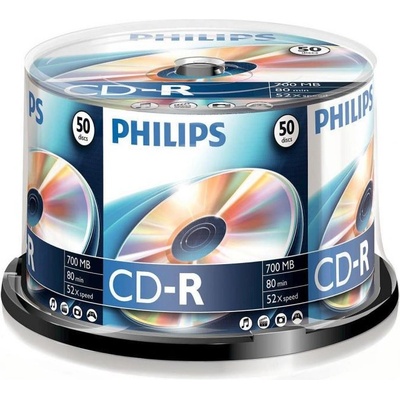 Philips CD-R 80CB 52x 50db/цилиндър (50 етикета) PH782272 (PH782272)