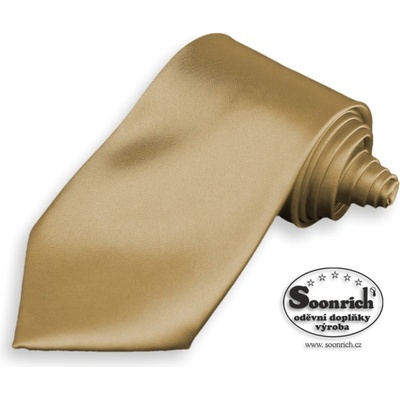 Soonrich kravata hnědá kjs007