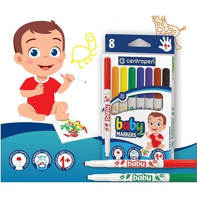 Centropen Baby Markers 8660 8 ks – Sleviste.cz