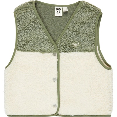 Roxy Детски поларен елек Roxy Kid's Iconic Color Block Fleece vest - Oil Green - размер 10 Years (703-6961-0114)