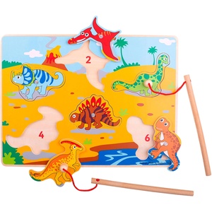 Bigjigs Toys Магнитен пъзел Bigjigs - Динозаври (BJ920) - ozone