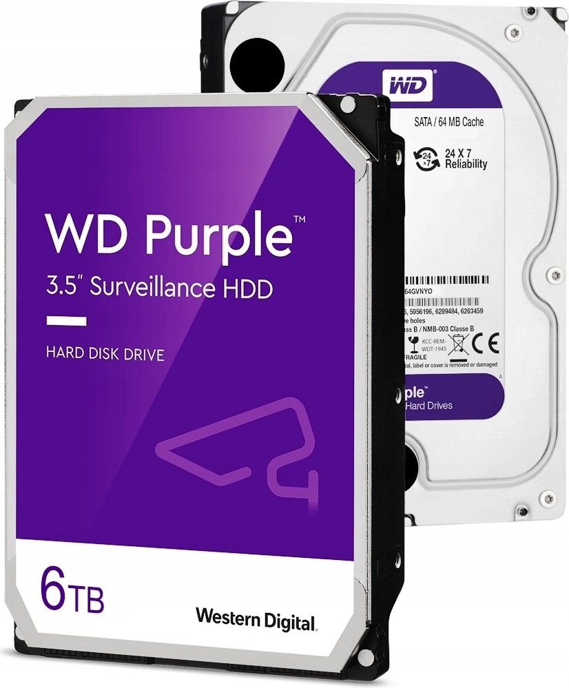 WD Purple 6TB WD60PURZ 内蔵型ハードディスクドライブ Amazon | Western Digital HDD 6TB WD Purple 監視システム 3.5