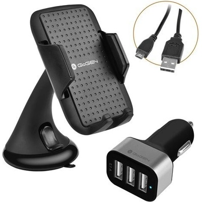 GoGen univerzálny držiak do auta, 3v1, GOGGSMCARKIT01