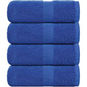 vidaXL Кърпи за пране FROGN 4 бр. сини 30x30 см 360 г/м2 (136705)
