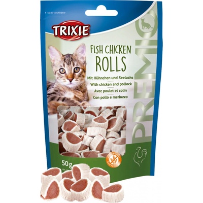 Trixie Premio Rybacie rolky s kuracím mäsom pre mačky 50 g