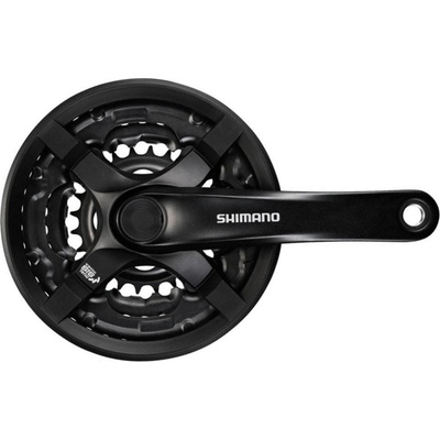 SHIMANO kliky s převodníkem - TOURNEY TY501 170mm 42/34/24 - černá