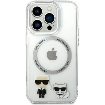 KARL LAGERFELD Гръб Karl Lagerfeld MagSafe Compatible Case Гръб Karl and Choupette за iPhone 14 Pro Max - Прозрачен