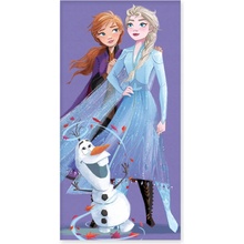 Carbotex Disney Frozen BRM014466 plážová osuška fialová 70 x 140 cm