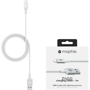 Image 1 of mophie Кабел Mophie Charge and Sync, USB-A (м) към Lightning (м), 1м, бял (409903213)