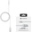 mophie Кабел Mophie Charge and Sync, USB-A (м) към Lightning (м), 1м, бял (409903213)