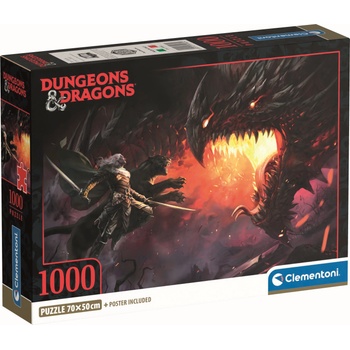 Clementoni Пъзел Clementoni от 1000 части - Dungeons & Dragons (39960)