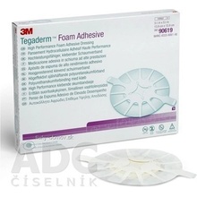 3M TEGADERM Foam Adhesive (90619) penové krytie na rany, adhezívne, lakeť/päta 13,9 cm x 13,9 cm, 1x5 ks