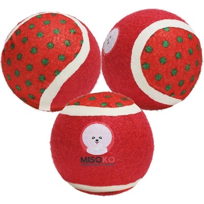 Misoko tenisové míčky červené 7,5 cm 3 ks