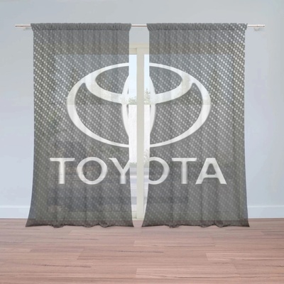 Sablio Záclony Toyota Carbon: 2ks 150x250cm