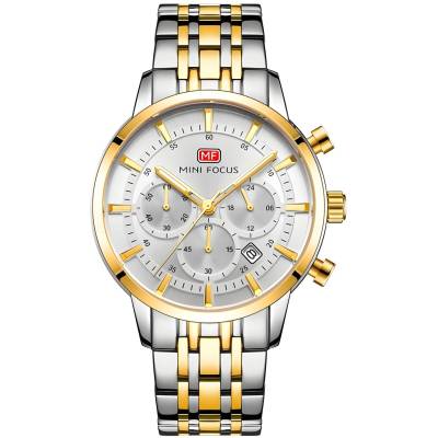 MINI FOCUS Часовник Mini Focus MD-23875 - Сребристо / Златно KP23875 (MD-23875)