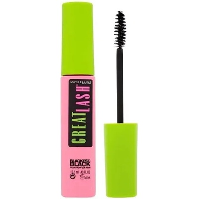 Maybelline Great Lash Blackest Black спирала 12, 5 мл Black