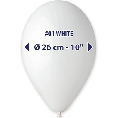 Gemar Balloons Balonky 26 cm bílé