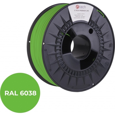 C-Tech Premium Line PETG luminiscenční zelená, RAL6038, 1,75mm, 1kg