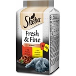 Sheba Fresh & Fine beef & chicken in gravy 6x50 g