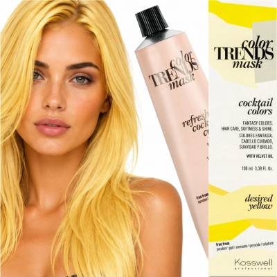 Kos Color Mask Tónovací maska na vlasy Yellow (Žlutá)