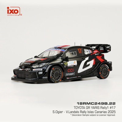 Toyota GR Yaris Rally1 Rally Islas Canarias 2025 17 Ogier Landais IXO 1:18