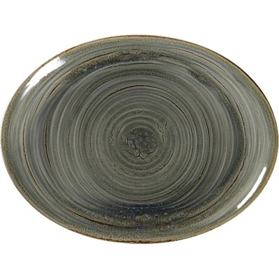 RAK Porcelain Spot talíř oválný 36 cm olivínový SPTNNOP36-6