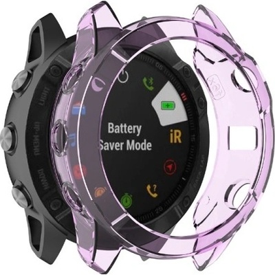 PROTEMIO 70771 TPU HALF COVER Kryt pre Garmin Fenix 6X / 6X Pro fialový