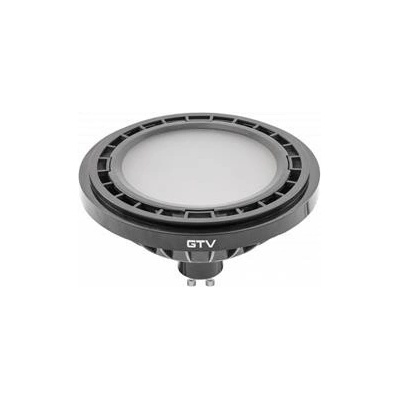 GTV LED, A-G, ES111, 3000K, GU10, 12,5W, AC220-240V, 120°, 1100lm, 109mA, černá