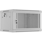 Lanberg rack cabinet 19" wall-mount 6U/600x450 with perforated door grey (flat pack) (WF01-6406-23S) - TechnoGear