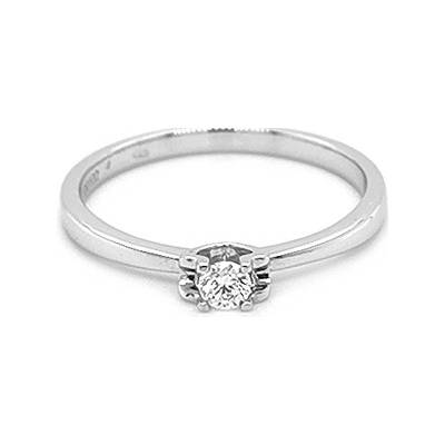 Beny Jewellery zlatý zásnubní s Diamantem 2011173