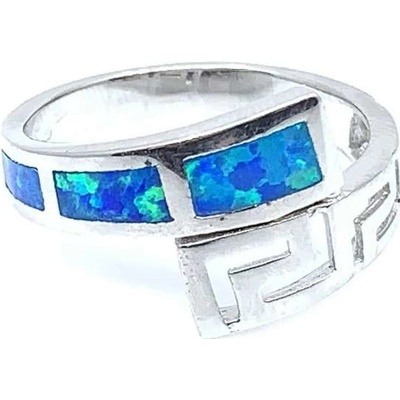 Šperky Jan Kos jewellery Stříbrný prsten s modrým opálem 12118851