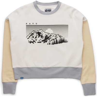 KAVU Дамски пуловер KAVU Women's Crew Crop Jumper - Sunset Ridge (117-3373-0313)