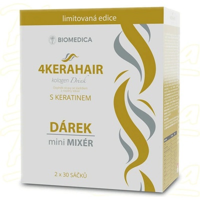 Biomedica 4KERAHAIR kolagen drink 2x30 sáčků