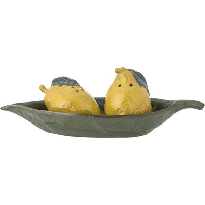 Bloomingville Солница и пиперница Limone с поставка 3 части (82061742)