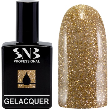 SNB Гел лак snb 277 ВИВЕТ, Златен, Брокат, 15 мл (gl277)