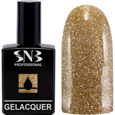 SNB Гел лак snb 277 ВИВЕТ, Златен, Брокат, 15 мл (gl277)