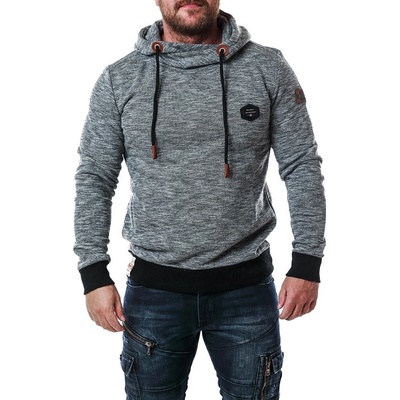 CIPO & BAXX pánska mikina CIPO & BAXX CL425 GREY MELANGE Sivá Konfekčná