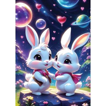 Image 1 of Yazz - Puzzle Bunnies in Love - 1 000 piese