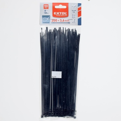Extol Premium 8856156 Pásky sťahovacie 3,6x200mm, 100ks