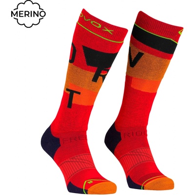 Ortovox Freeride Long Socks Cozy M cengia rossa