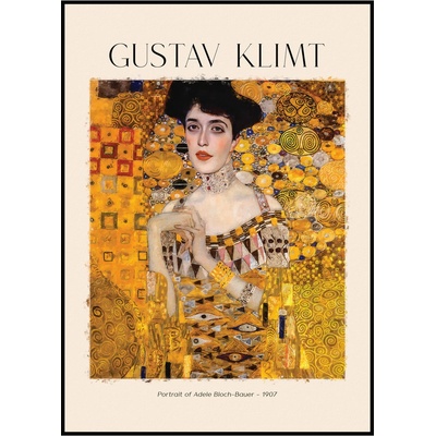 Jen tak z lásky Gustav Klimt - Portrét Adele Bloch Baurer Rozměr plakátu: A4 (21 x 29,7 cm) – Zboží Dáma