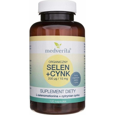 Medverita Selén 200 mcg + zinok 15 mg 120 kapsúl