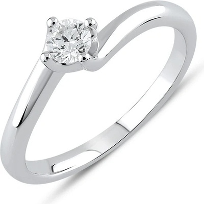 Lillian Vassago Zásnubní diamantový prsten z bílého zlata LLV59 DR049W