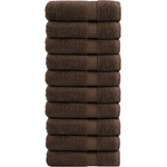 vidaXL Премиум кърпи за ръце SOLUND 10 бр кафяви 50x100 см 600 gsm (137235)