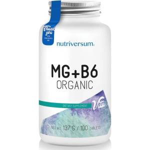 Nutriversum Vita MG + B6 Organic, 100 таблетки, Nutriversum