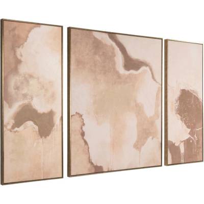 Richmond Set tří abstraktních obrazů Liberty 120 x 50/100 cm