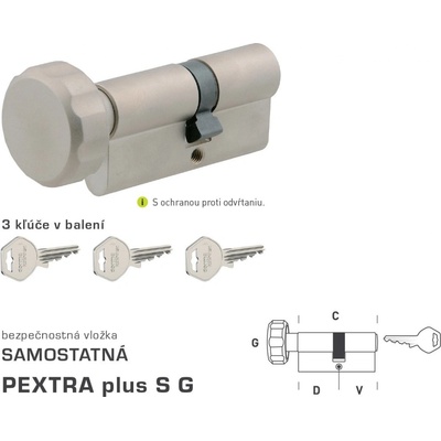 MP-KOVANIA DK - PEXTRA plus S G - s gombíkom NIM - nikel matný
