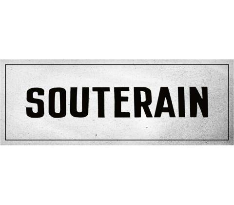 Ceduľa Souterain - Retro plechové cedule